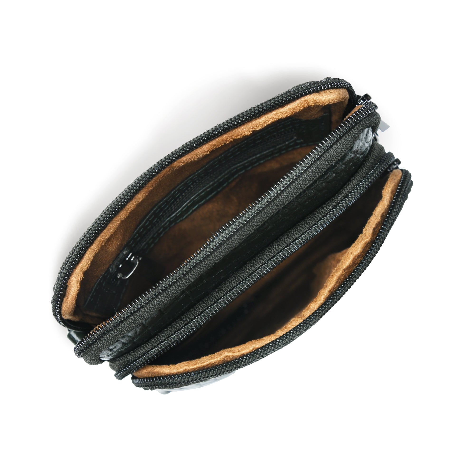 Croc Luxe Leather Sling Bag – Green Colour